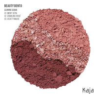 Thumbnail for Kaja 3 Colors Eyeshadow - Beauty Bento 07 Glowing Guava | Mosaic Chrome, Shimmer, Matte finish, Cruelty free, K-Beauty Mini Palettes, Easy Finger Blendable, Glitter, High Pigmentation, 0.03 Oz