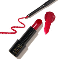 Thumbnail for LAURA GELLER NEW YORK Modern Classic Duo - Lipstick + Lip Liner - Ultra-Rich Color - Luxurious and Lightweight - Cream Finish (01 Red Radiance Lipstick + Ritzy Red Lip Liner)
