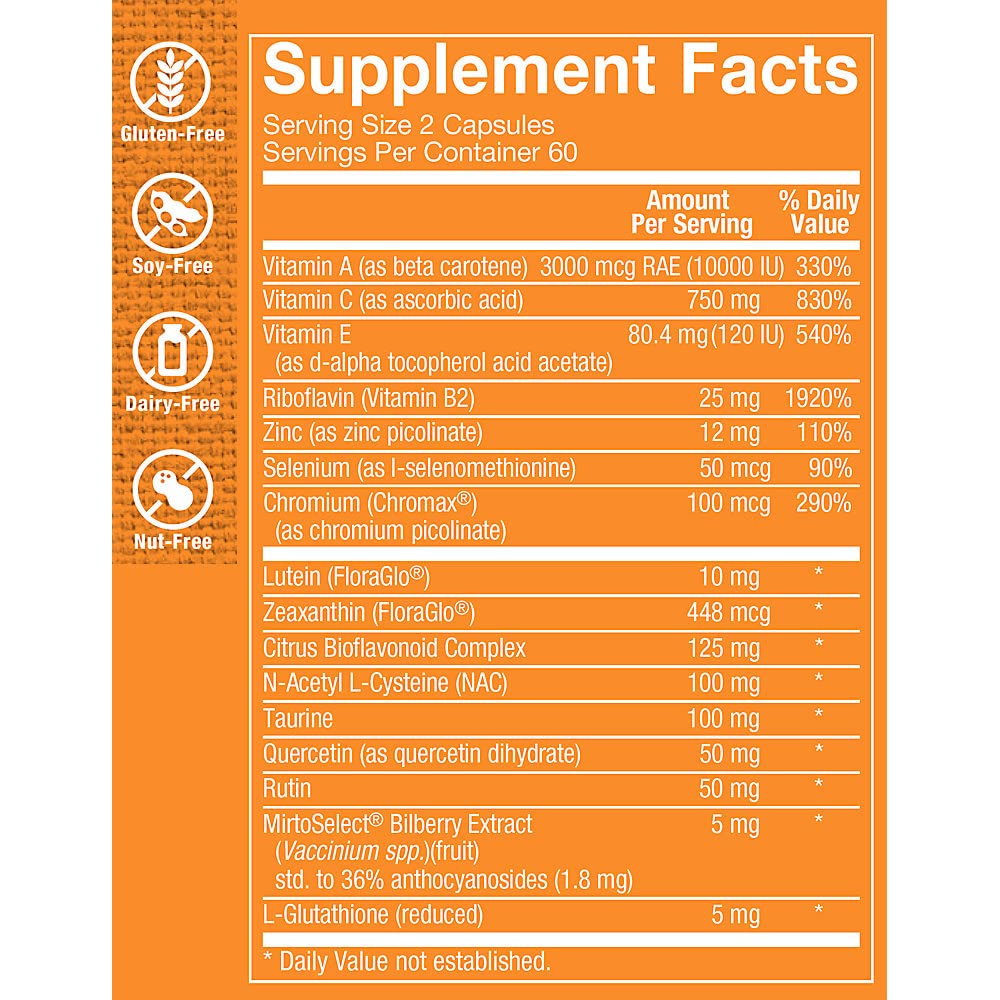 The Vitamin Shoppe Occu-Plus Lutein (120 Capsules)