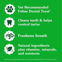 Thumbnail for Greenies Cat Treats, Feline Veterinarian-Recommended Adult Natural Dental Cat Treats, Savory Salmon Flavor, 9.75 oz. Tub