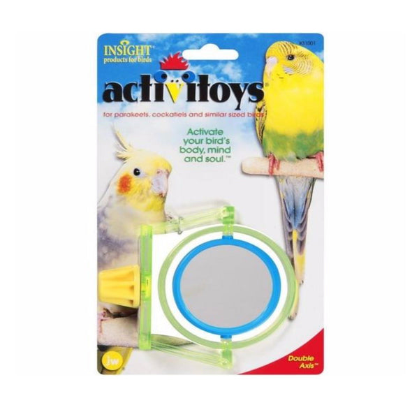 JW Pet Company Activitoy Double Axis Small Bird Toy, Colors Vary