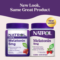 Thumbnail for Natrol Melatonin Gummies, Sleep Support, 90 Strawberry-Flavored Adult Melatonin Gummies, 5 mg Sleep Aids for Adults