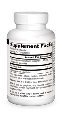 Thumbnail for Source Naturals PAU D'Arco Dietary Supplement - 100 Tablets