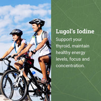 Thumbnail for Organic Lugol's Iodine, Iodine and Potassium Iodide 2% Solution 3000 mcg - Liquid Supplement Drops for Thyroid Support for Women & Men, Metabolism Health, Detox Boost - Non-GMO, 395 Servings (2 Oz)