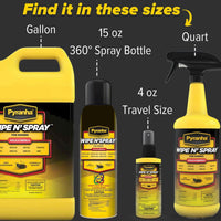 Thumbnail for PYRANHA Wipe N' Spray for Horses - Oil-Based Long Lasting Fly Control Repels Horn, Deer, Horse, House, Stable, & Face Flies, Ticks, Mites, Mosquitoes, Gnats & Lice, 1 Gallon