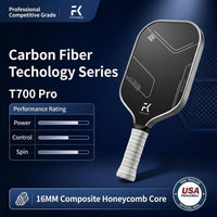 Thumbnail for FeichangKeji Pickleball Paddles Set of 2 T700 & 16mm Carbon Fiber Pickleball Paddles with CMS Matte Surface Lightweight Honeycomb Core & Durable Edge Guard Protector & Comfortable Grip
