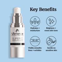 Thumbnail for Vibriance Super C Serum for Mature Skin - All-in-One Vitamin Formula Hydrates, Firms, Lifts, Smooths, Targets Age Spots, Wrinkles, 1 fl oz