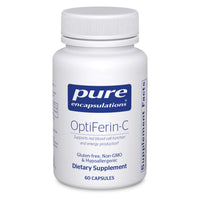 Thumbnail for Pure Encapsulations OptiFerin-C - for Red Blood Cells & Energy - Iron Absorption Support - Energy Supplement* - Vitamin C Enriched - Gluten Free & Non-GMO - 60 Capsules
