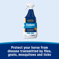 Thumbnail for Farnam Endure Sweat-Resistant Fly Spray for Horses, Lasts Up to 14 Days, Protects Against Flies, Gnats, Mosquitoes, Ticks & Lice, 32 oz.