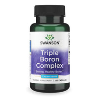 Thumbnail for Swanson Triple Boron Complex - Mineral Supplement with Glycinate, Citrate & Aspartate - Supports Bone Health* - Non-GMO - 250 Capsules