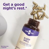 Thumbnail for One A Day Sleep Supplement - Sleep Supplements for Adults, Sleep Support with Passionflower and Melatonin, Sleep Support with Sleep Well, 30 Capsules