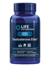Thumbnail for Life Extension Testosterone Elite, Testosterone Supplement, Male Health Support Supplement, Pomegranate, Cacao, Luteolin, Non-GMO, Gluten-Free, Vegetarian, 30 Capsules