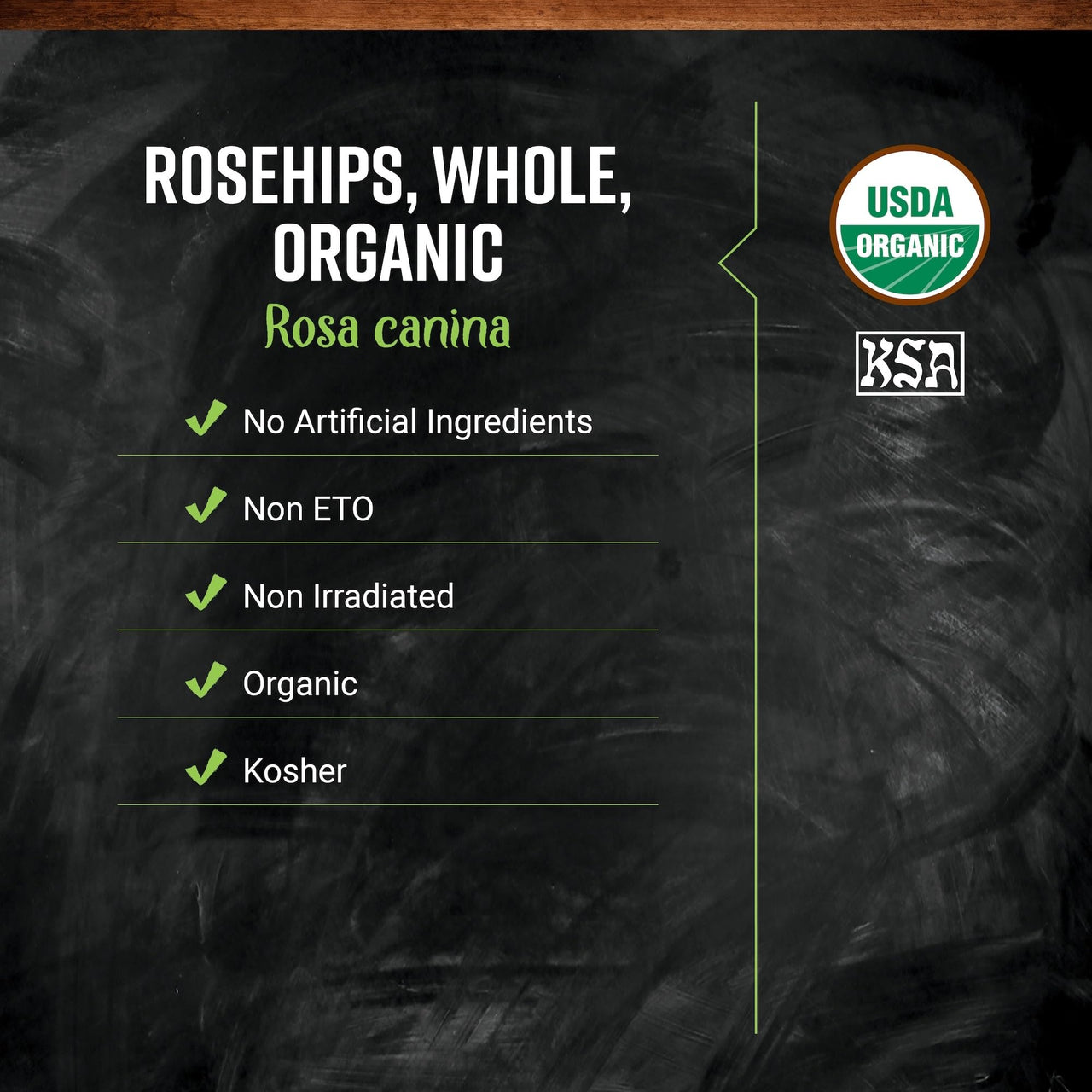 Frontier Co-op Organic Whole Rosehips - Dried Rose Hips for Tea, Powder, Oil and More - Kosher | 16 Ounce (Pack of 1)