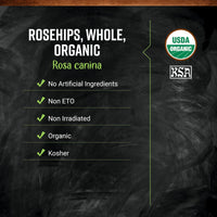 Thumbnail for Frontier Co-op Organic Whole Rosehips - Dried Rose Hips for Tea, Powder, Oil and More - Kosher | 16 Ounce (Pack of 1)