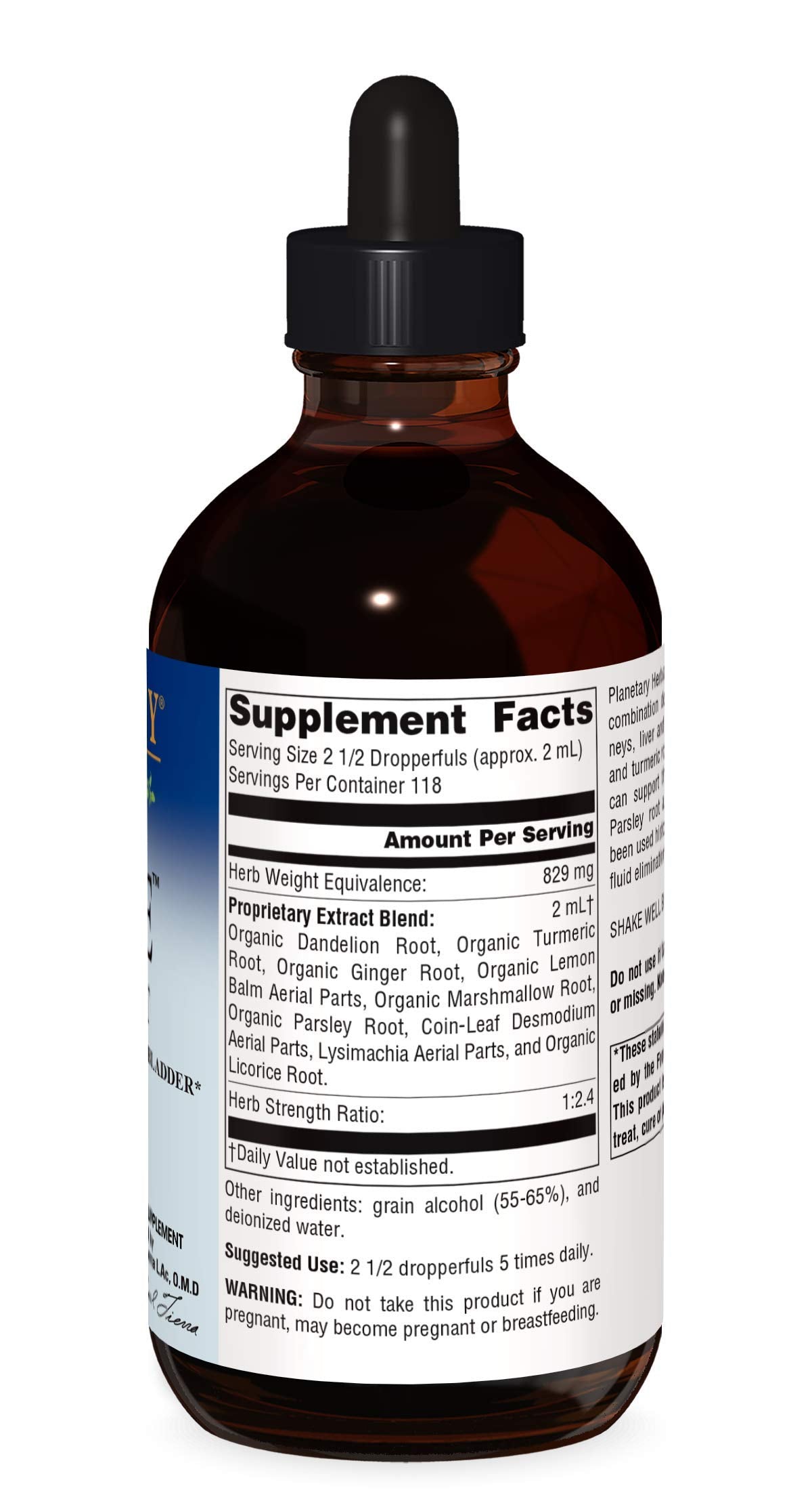 Planetary Herbals Stone Free Liquid Extract Supplement 8 oz