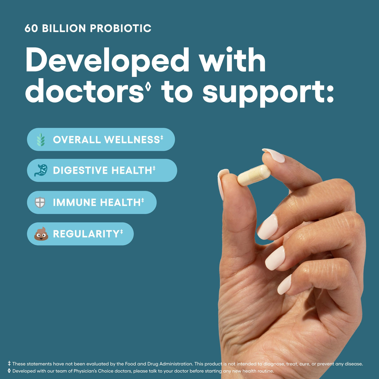 Physician's CHOICE - Optimal Gut Health Bundle: 60 Billion Probiotic 60ct + Digestive Enzymes 90ct for Digestive Comfort and Immune Support