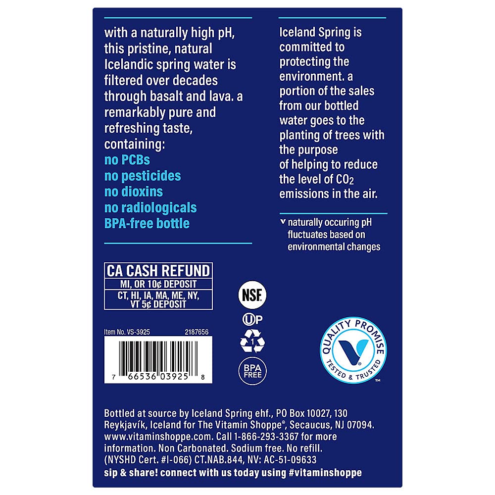 Iceland Natural Spring Water (12 Bottles / 1.5 Liters per bottle)