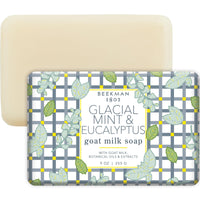 Thumbnail for Beekman 1802 Goat Milk Soap – Moisturizing Hand & Body Soap Bar with Shea Butter & Botanical Oils, Triple-Milled, Non-Drying, Made for Sensitive Skin, Glacial Mint & Eucalyptus 9 oz