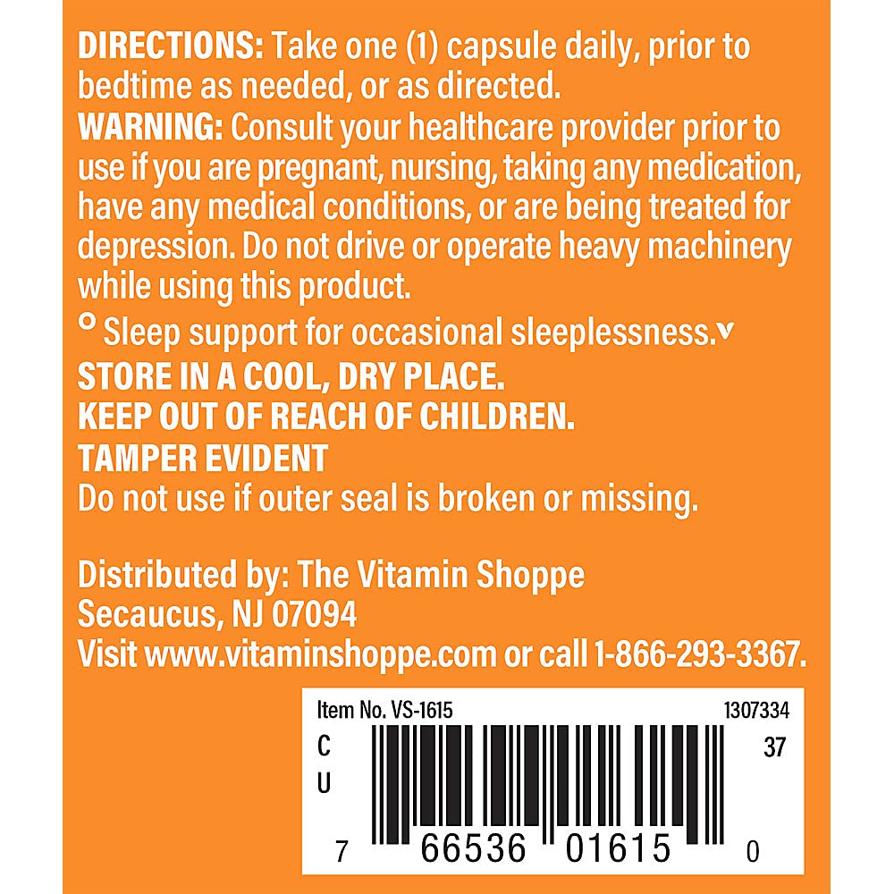 The Vitamin Shoppe Melatonin 3 MG - Sleep Support, Restful Sleep & Healthy Sleep Cycle, Natural Sleep Aid (240 Capsules)
