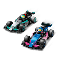 Thumbnail for LEGO City F1(R) Mercedes-Benz AMG & Alpine Race Car Garage Toy Toy Birthday Present Block Boys Girls Children 7 Years 8 9 Years Old Elementary School Vehicle Car Mini Car 60444
