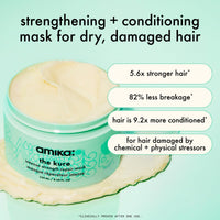 Thumbnail for amika the kure intense strength repair mask, 500ml