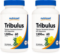 Thumbnail for Nutricost Tribulus Terrestris Extract 750mg, 120 Capsules (2 Bottles)