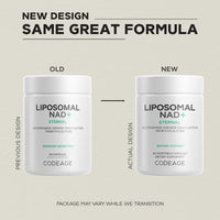 Thumbnail for Codeage Liposomal NAD+ Supplement - NAD Nicotinamide Adenine Dinucleotide Coenzyme Pills - 500 mg NAD+ Per Serving & Betaine Anhydrous - Liposomal Delivery - Vegan, Non-GMO, Gluten-Free - 60 Capsules