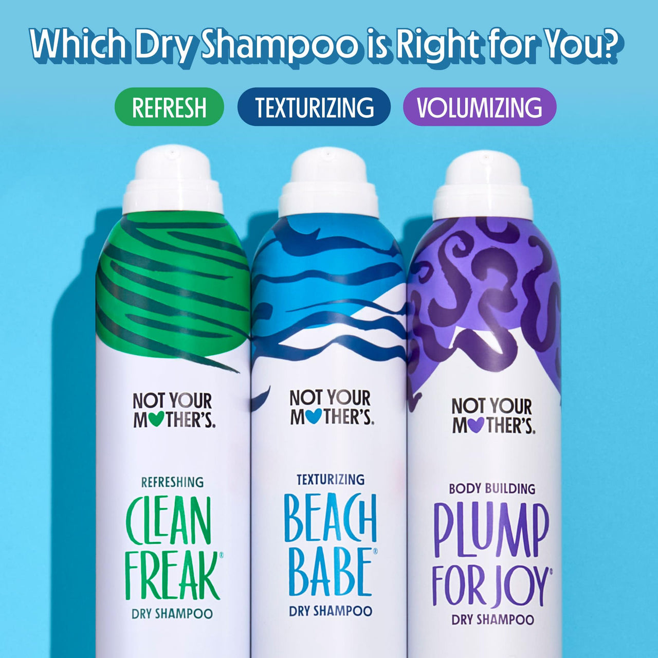 Not Your Mother's Beach Babe Dry Shampoo (4-Pack) - 7 oz Texturizing Dry Shampoo Instantly Absorbs Oil - Hair Essentials for All Hair Types