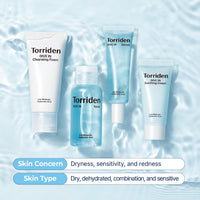 Thumbnail for Torriden DIVE IN Trial Kit | Hyaluronic Acid Infused Daily Skincare Kit - 4 Step Regimen with Foam Cleanser, Facial Toner, Serum, and Cream | Korean Skin Care Set