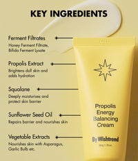 Thumbnail for BY WISHTREND Propolis Energy Balancing Cream | 10% Propolis, Face Care for Oily Skin, Improves Skin Barrier, Rich in Antioxidant, Lightweight Texture, Probiotics Moisturizer 1.69 Fl Oz