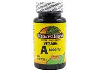Thumbnail for Nature's Blend Vitamin A 8000 IU - 100 Softgels - Supports Eye Health, Immune Function for Vision Support