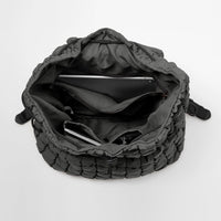 Thumbnail for ODODOS Quilted Backpack 2.0 for Women Lightweight Puffer Hiker Pack Drawstring Padding Travel Gym Bag, Charcoal