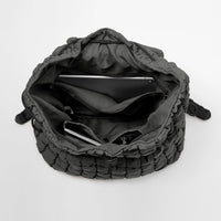 Thumbnail for ODODOS Quilted Backpack 2.0 for Women Lightweight Puffer Hiker Pack Drawstring Padding Travel Gym Bag, Charcoal