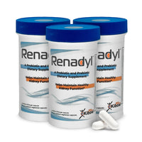 Thumbnail for Renadyl Kidney Probiotic Supplement | Urea, Creatinine, & Uric Acid Support | 45 Billion CFUs | Clinically Tested, Non-GMO, & Made in USA, 180 Capsules (3 Bottles, 3 Month Supply)