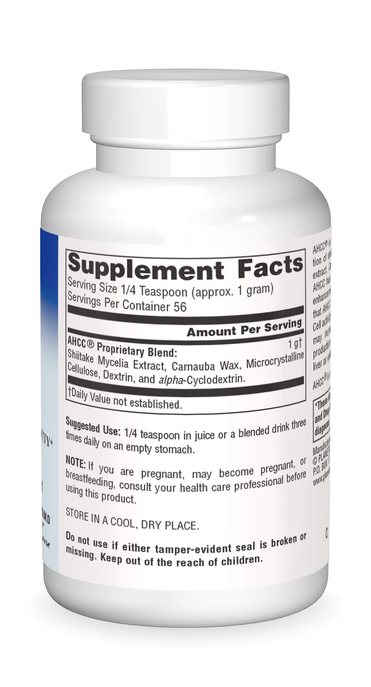Planetary Herbals AHCC Active Hexose Correlated Compound Powder, Increases Natural Killer Cell Activity,2 Ounces