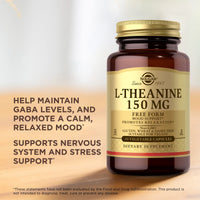 Thumbnail for Solgar L-Theanine 150 mg - 60 Vegetable Capsules - Promotes Relaxation - Non-GMO, Vegan, Kosher & Gluten Free - 60 Servings