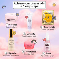 Thumbnail for grace & stella Award Winning Skin Care Set - Birthday Gifts for Her, Travel Size Toiletries with Eye Masks, Hyaluronic Acid Serum, Lip Balm & More, Gift Baskets for Women, Vegan Cruelty-Free Self Care