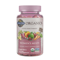 Thumbnail for Garden of Life Organics Women's Gummy Vitamins - Berry - Certified Organic, Non-GMO, Vegan, Kosher Complete Multi - Methyl B12, C & D3 - Gluten, Soy & Dairy Free, 120 Real Fruit Gummies