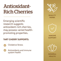 Thumbnail for Solgar Tart Cherry 1000 mg, 90 Vegetable Capsules - Antioxidant with Quercetin, Chlorogenic Acid & Anthocyanins Compounds - Non-GMO, Vegan, Gluten Free, Dairy Free - 90 Servings