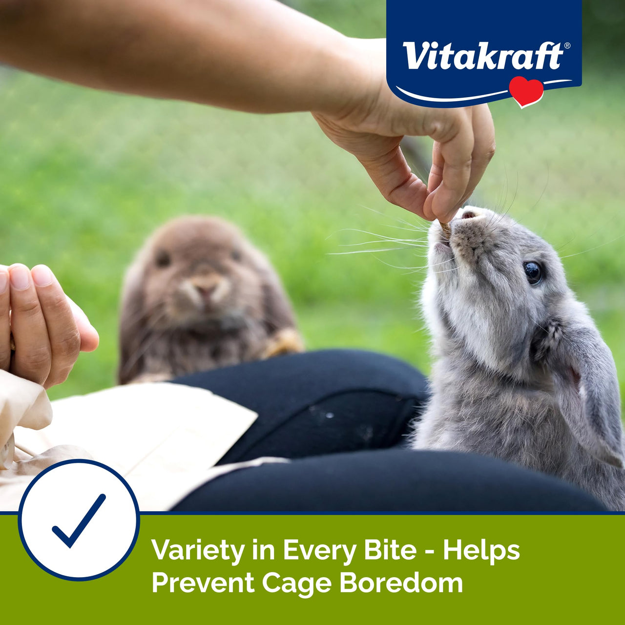 Vitakraft Menu Premium Rabbit Food - Alfalfa Pellets Blend - Vitamin and Mineral Fortified, Carrots, Greens, Grains, Fruits, 5 Lb.