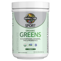 Thumbnail for Garden of Life Sport Nutrition Greens and Superfoods Powder for Women and Men - Unflavored, Organic Blend - Spirulina, Fruit, Vitamins, Pre & Probiotics, Mushrooms, Athletic Supplements, 30 Servings