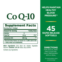 Thumbnail for Nature's Bounty CoQ10, Heart Health and Healthy Aging, Dietary Supplement, 200mg, 45 Rapid Release Softgels
