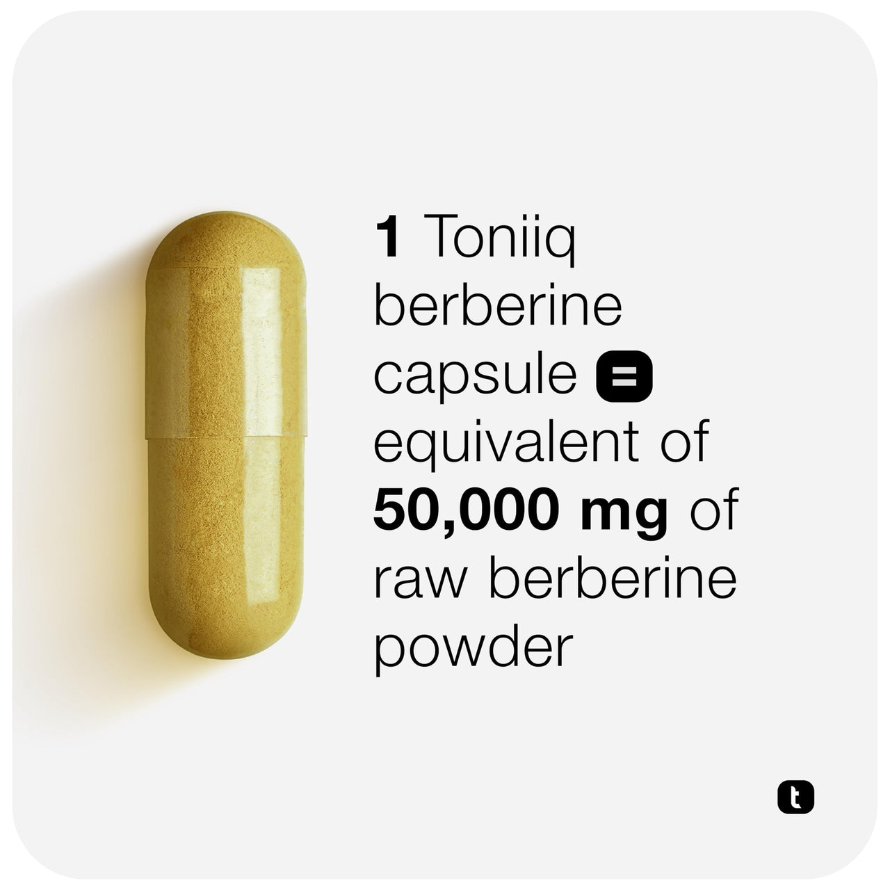 Toniiq Ultra High Strength Berberine HCl from The Himalayas - 100:1 Concentrated Extract - Lab-Tested 97% Berberine HCl - 180 Vegetarian Capsules, 1500 mg per Serving