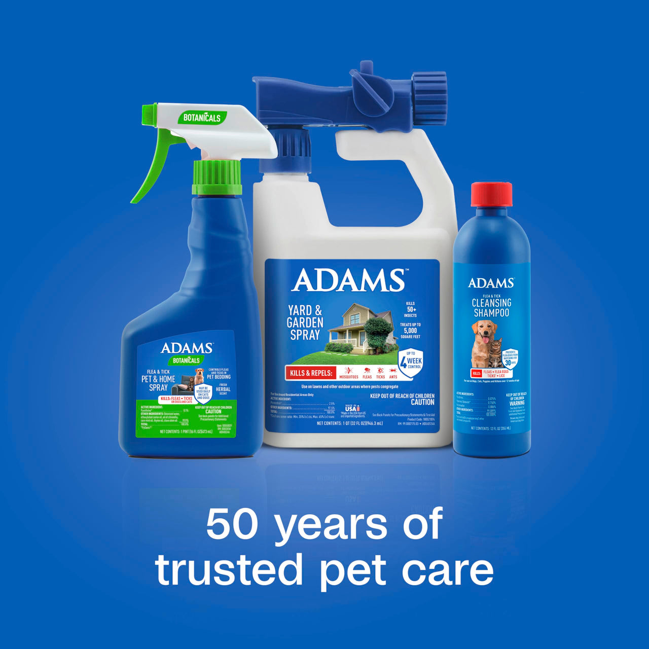 ADAMS Plus Flea & Tick Foaming Shampoo & Wash for Dogs & Puppies, Flea Shampoo to Treat Flea Infestations, Kills Ticks, Fleas, Flea Eggs & Lice, Cleans and Conditions Coat, 10 Ounces