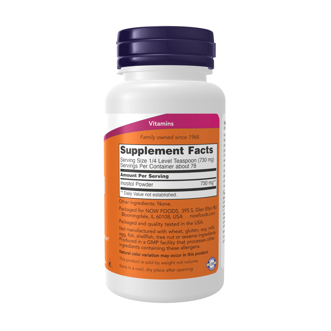 NOW Supplements, Inositol Powder, Neurotransmitter Signaling*, Cellular Health*, 2-Ounce