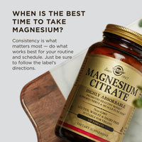 Thumbnail for Solgar Magnesium Citrate, 120 Tablets - Promotes Healthy Bones - Supports Nerve & Muscle Function - Non GMO, Vegan, Gluten Free, Dairy Free, Kosher - 60 Servings, Standard Packaging