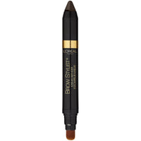 Thumbnail for L'Oreal Paris Brow Stylist Kabuki Blender Brow Crayon, Dark Brunette, 0.05 oz.