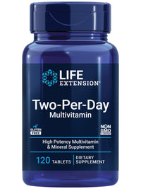 Thumbnail for Life Extension Two-Per-Day Multivitamin - Packed with Over 25 Vitamins, Minerals & Extracts -Vitamins B6, C, D - Zinc - Two-Month Supply - Non-GMO, Gluten-Free - 120 Tablets