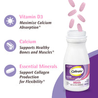 Thumbnail for Caltrate Minis 600 Plus D3 Plus Minerals Calcium and Vitamin D Supplement Tablets, Bone Health and Mineral Supplement for Adults - 150 Count