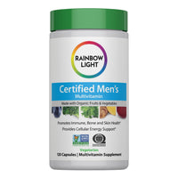 Thumbnail for Rainbow Light Multivitamin for Men, Vitamin C, D & Zinc, Probiotics, Men's Multivitamin Provides High Potency Immune, Heart, & Liver Support, Non-GMO, Vegetarian, 120 Tablets